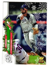 2020 Topps Holiday Fernando Tatis Jr. Metallic Snowflake Parallel All-Star Rookie Cup Baseball Card Padres