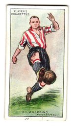1928 John Player & Sons Footballers Tobacco Card Michael Keeping Southhampton