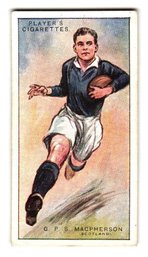 1928 John Player & Sons Footballers Tobacco Card G.P.S. Macpherson Oxford University And Scotland