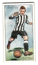 1928 John Player & Sons Footballers Tobacco Card T. McDonald Newcastle United