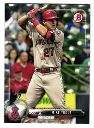 2017 Bowman Mike Trout Baseball Card Angels