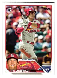 2023 Topps Nolan Gorman Rookie Baseball Card Cardinals