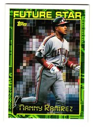 1994 Topps Manny Ramirez Future Star Baseball Card Indians