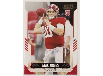 2021 Panini Score Mac Jones RC Rookie Football Card Alabama Patriots