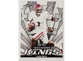 2020 Leaf Draft Touchdown Kings Jalen Hurts RC Rookie Philadelphia Eagles