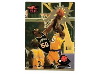 1992-93 Fleer Ultra David Robinson Rejector Insert Basketball Card Spurs