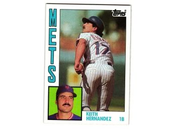 1984 Topps Keith Hernandez Baseball Card Mets
