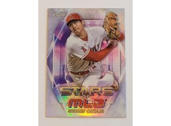 2023 Topps Chrome Shohei Ohtani Stars Of MLB Insert Baseball Card Angels