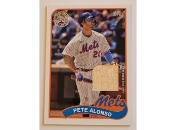 2024 Topps Pete Alonso Relic '89 Insert Game Used Bat Memorabilia Baseball Card Mets
