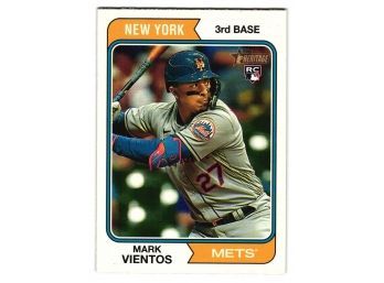 2023 Topps Heritage Mark Vientos Rookie Baseball Card Mets