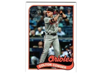 2024 Topps Colton Cowser Rookie '89 Insert Baseball Card Orioles