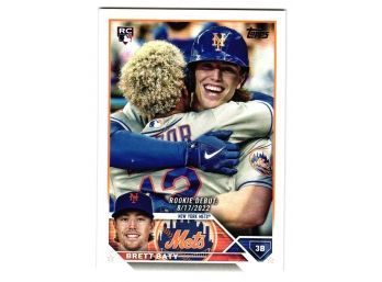 2023 Topps Update Brett Baty Rookie Debut Baseball Card Mets