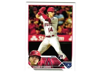 2023 Topps Logan O'Hoppe Rookie Baseball Card Angels