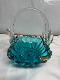 Vintage Murano Glass Basket 6