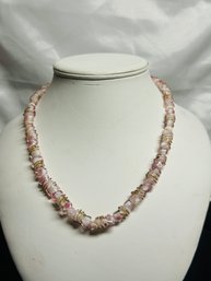 Rose Quartz Choker Necklace Amethyst Crystal Beads Necklace