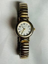 Ladies Watch-It Gold Tone Expansion Band Silver Quartz Watch