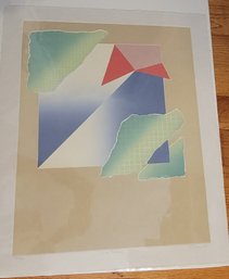 Vintage Abstract Original Signed Artwork S Clemons Not Matted Or Framed