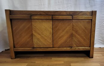 Vintage Herringbone Pattern Credenza/sideboard