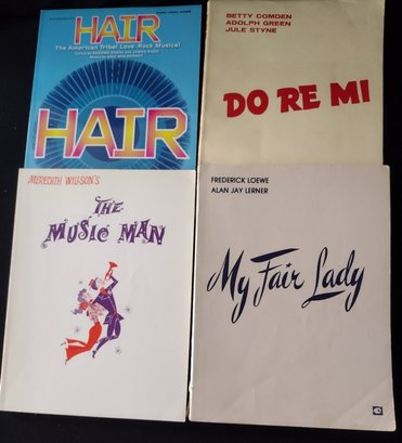 Music Books - Hair - DO RE ME - The Music Man - My Fair Lady