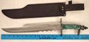 Hugh Fixed Blade Knife 20 Chipaway Cutlery Pakkawood Handle Glass Break Sheath Double Hand Guards