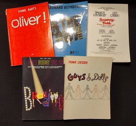Bernstein, Guys & Dolls, Sweeney Todd And More - 5 Books Of Songs And Music