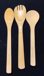 Wooden Salad Tongs And Spoon