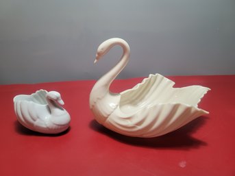 2 Swans, One Is Lenox, One Ben Rickert