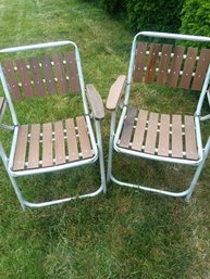 Vintage Pair Of Lawn Chairs