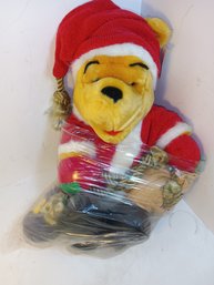 Vintage Large Pooh Bear Santa