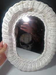 Vintage Wicker Mirror