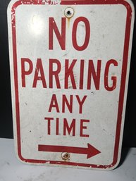 Metal No Parking Sign