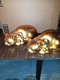 Golden Cat Figurines