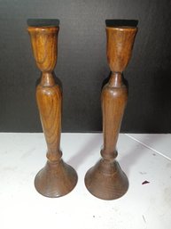 Wooden Candlestick Holders