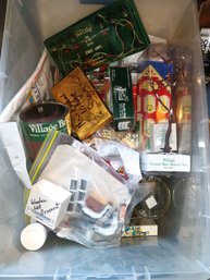 Vintage Christmas Bin Full