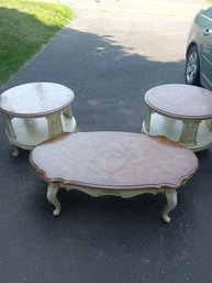 Beautiful Hardwood Living Room Table Set