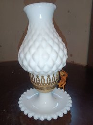 Vintage Milk Glass Table Lamp