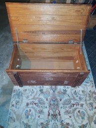 Vintage Solid Wood Toy Chest