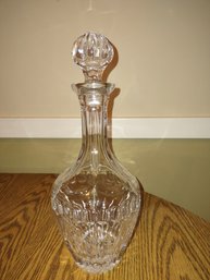 Vintage Crystal Decanter With Stopper