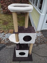 55 Inch Tall Cat Tower Scratch Post