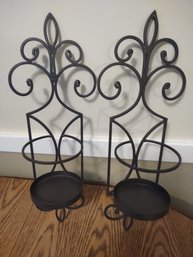 Metal Wall Hanging Candle Holders