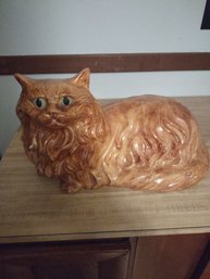 Vintage Ceramic Life-size Orange Cat