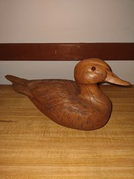 Large Carved Detailed Duck