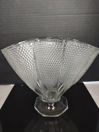 Vintage Hobnail Fan Vase