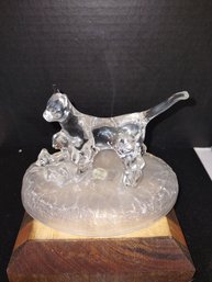 Art Glass Cat Sculpture