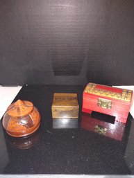 Wooden Trinket Boxes