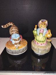 Vintage Kitty Cat Music Boxes. #2