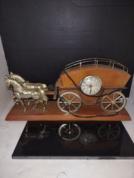 Vintage Horse Carriage Clock