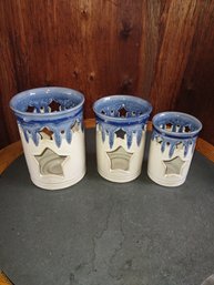 Set Of 3- Tea Light Candle Holders