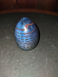 Vintage Fenton Glass Egg Paper Weight