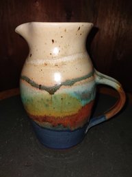 Signed Handmade Pottery Jug